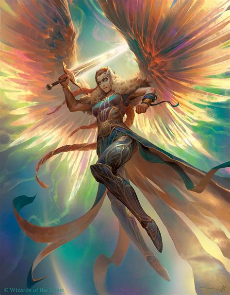 blue angel mtg|magic the gathering angel art.